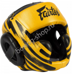 Шлем Fairtex HG-16 полная защита желто-черный